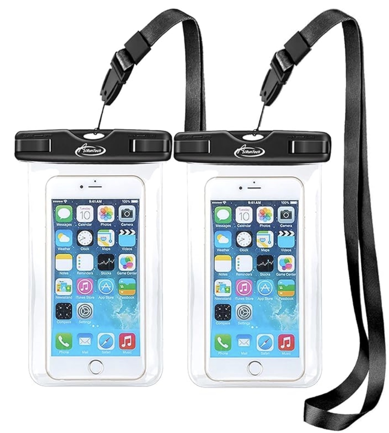 AiRunTech Waterproof Phone Pouch, Double Seal Phone Case
